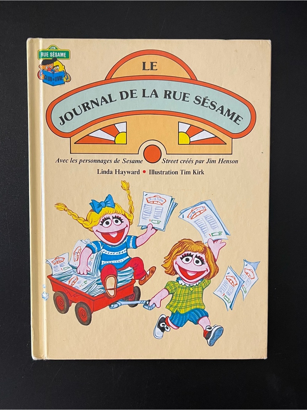 French Sesame Street Book with Colorful Character Illustration